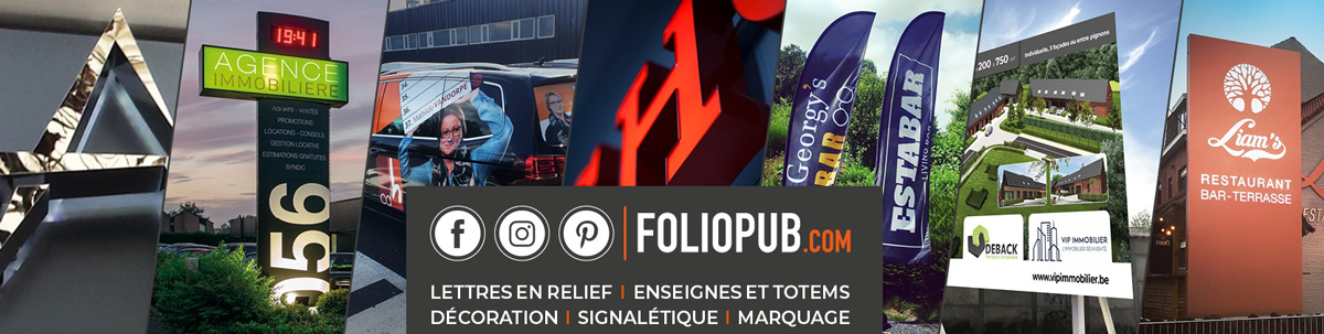 Foliopub, ateliers de signalétique